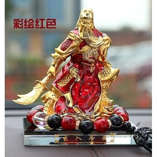 Southeast Asia HOME OFFICE store CAR SAFE GOOD LUCK Talisman Recruit money God of wealth GUAN GONG decor art statue