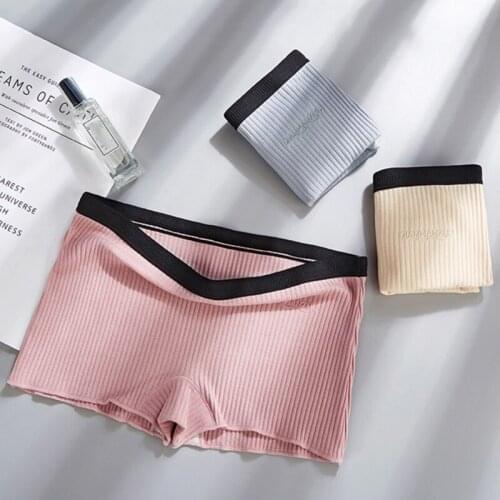 Women Boxer Brief Seamless Corner Panties Anti-lighting Safety Corner Panty Sexy Lingerie