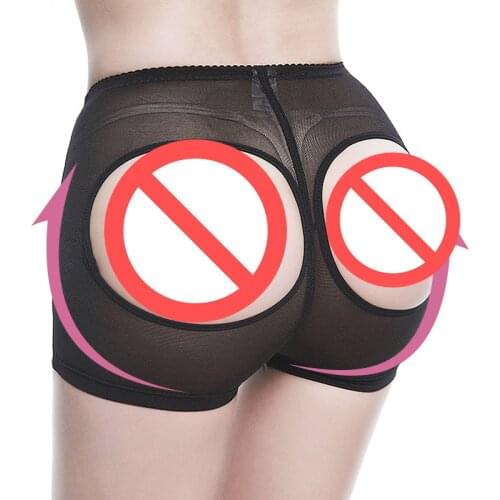 Ladies Underwear Womens Buttocks Briefs Sexy Hip Pants High Waist Body Shaper Open Mesh Panties 8608