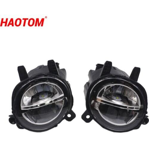 1Pair Car Front LED Fog Light Fog Lamp DRL Driving Lamp For BMW F20 F22 F30 F35 LCI With LED Bulds 63177315559 63177315560