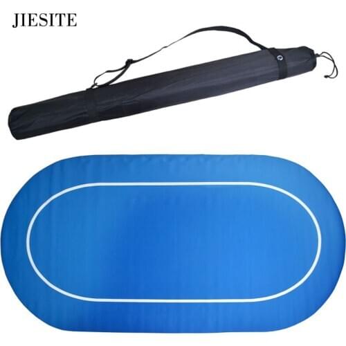 180*90cm Rubber Tablecloth NO LOGO Texas Hold'em Baccarat NO Printing Poker Chip Table Mat Poker Gambing Mat Blue Table Cloth