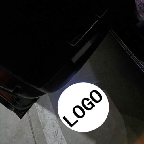 2pcs Logo Apply Fabia Fabia Roomster Superb LED Car Door Light Projector Ghost Shadow Light Welcome Light Courtesy Light