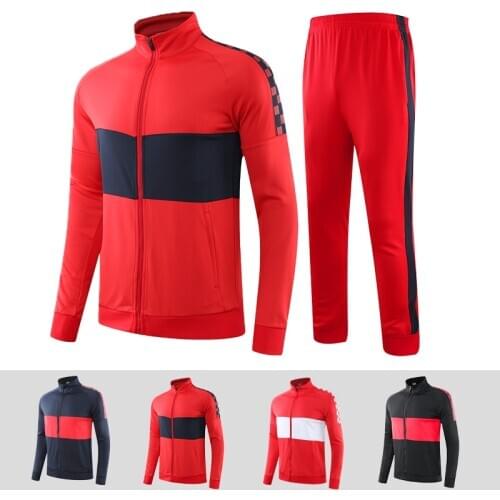 2020 Mens Sport Running Tracksuit Customized Sport Jacket And Pants Wear Mens Design Your Own Soccer Tracksuit