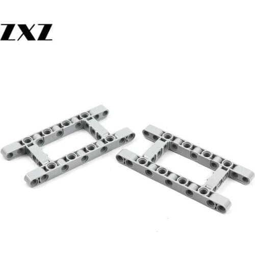 4pcs MOC PART 64178 Technical Beam 5 x 11 Open Center Frame Thick Building Block Parts Children Creative Truck Technical Bricks