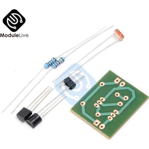5Pcs DC 3V Photosenstive Switch Module Light Control Switch Photoelectric Induction Sensor Switch DIY Kit for Smart Home