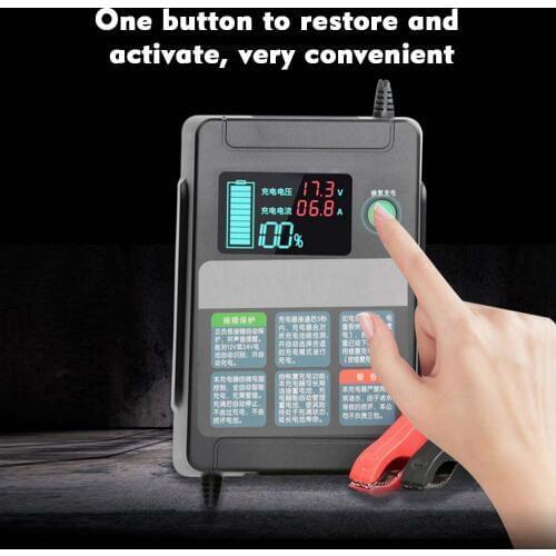 12 V/24 V Full Automatic Car Battery Charger Smart Fast Power Charging Pulse Repair Chargers Wet Dry Lead Acid Battery-charge