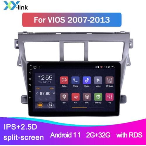 Touch screen Android 8.1 car Multimedia player gps navigation system for Toyota Vios Yaris Belta car Radio accessories 1 din