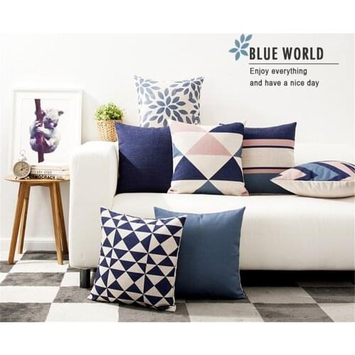 Decorative throw pillow case cover housse de coussin funda cojin geometric Polyester cushion cover for sofa home almofadas