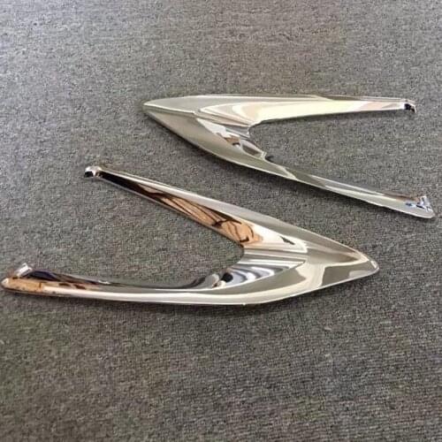 For 2017 2018 2019 Toyota Yaris Rear Fog Light Frame Tail Foglight Lamp Ring Cover Trim Protector Sticker ABS Car Accessories