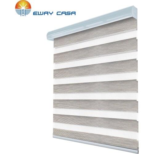 EWAY CASA Striped-Linen Faux Linen Soft Elegant Roller Zebra blinds Roller shades costomized window shades No.ZB_MT Series