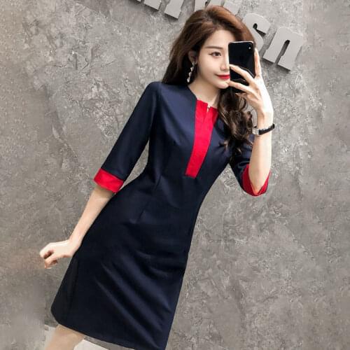 Stitching High-end Women Sexy Party Korean Mini Dress French Retro Niche Waist Slim Celebrity Tight Skirt Summer Vestidos Befree