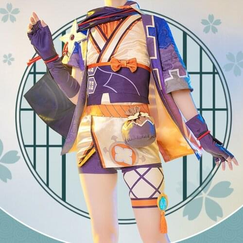 Game Genshin Impact Sayu Cosplay Costume Xiao Yu Cosplay Suit Full Set with Tail Hat Halloween Cute Women Outfit Custom Made