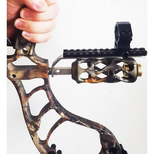 Archery Bow Flashlight Bracket Stand Lamp Holder Laser Sight Night Mount Shooting Hunting Compound Recurve Bow Electric Torch