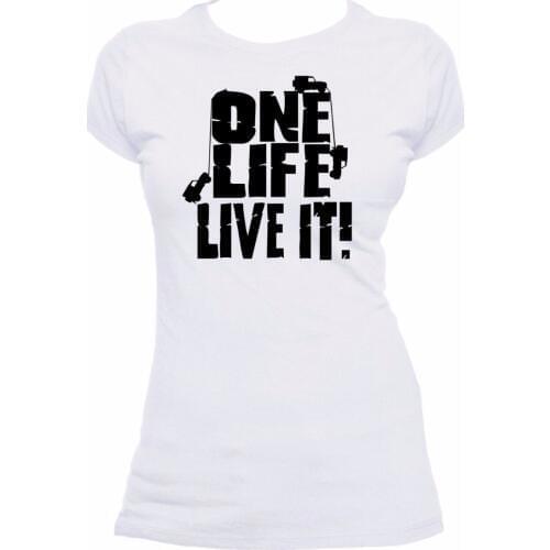 Mens T Shirts Fashion 2019 brand clothing Tee shirt homme One Life. Live It. Landrover. Premium make T-shirt Round Neck Teenage