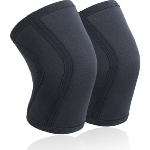 Knee Protector Brace Neoprene 7mm Thicken Fitness Weightlifting Squat Compression Sleeve Knee Pads Running Knee Support Sports