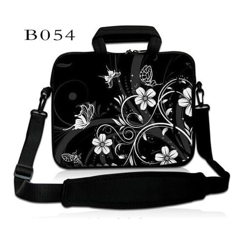 Flower Laptop Shoulder Bag Laptop Sleeve Case 13 14 15 Notebook Computer Bag For MacBook Air 13 2018 Case Pro 13.3 15.4 Cover