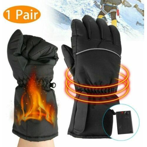 Heated Gloves Battery for Men Women Thermal Winter Electric Fishing Skiing Warm