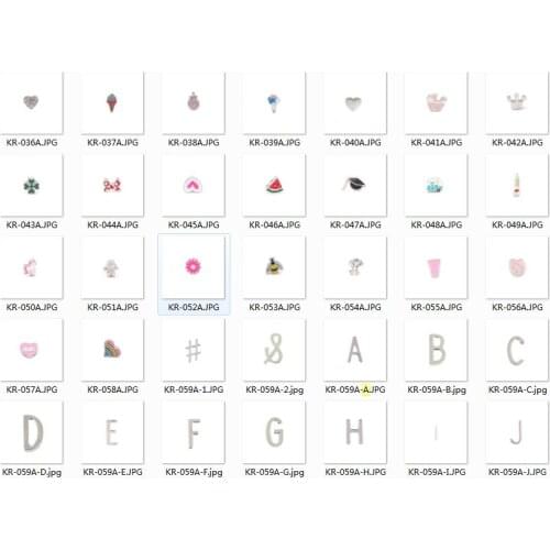 Somsoar Jewelry Mixed Design Wholesale 8mm Silvering Slide Charms DIY Keys Keeper Charms fit Mesh Leather wrappable Bracelet