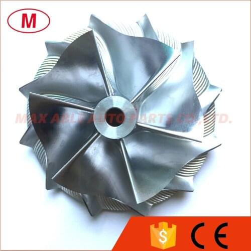T04E 61.40/82.00mm 6+6 blades Forward High Performance Turbo Billet Compressor wheel/Aluminum 2618/Milling compressor wheel