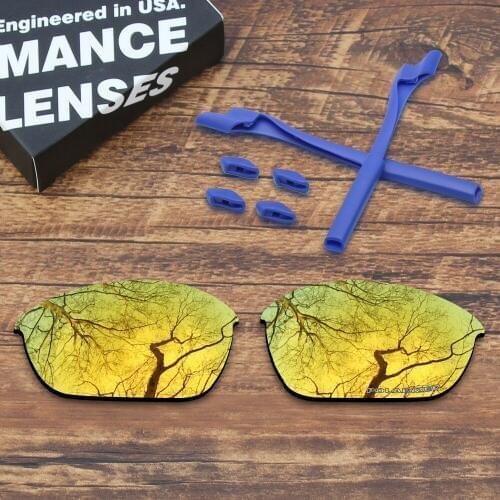 ToughAsNails Resist Seawater Corrosion Polarized Replacement Lenses and Rubber Kit for Oakley Half Jacket 2.0 Sunglasses