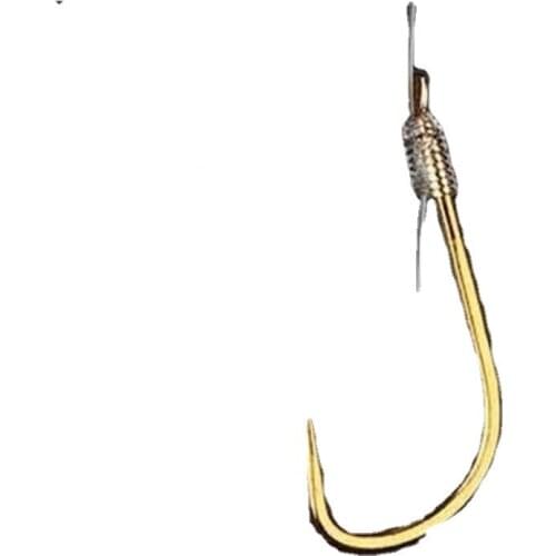 10 group Fishhooks High Carbon Steel Carp Fishing Hooks With Ring 6-14# Barbed Single Hook With Eye Japan