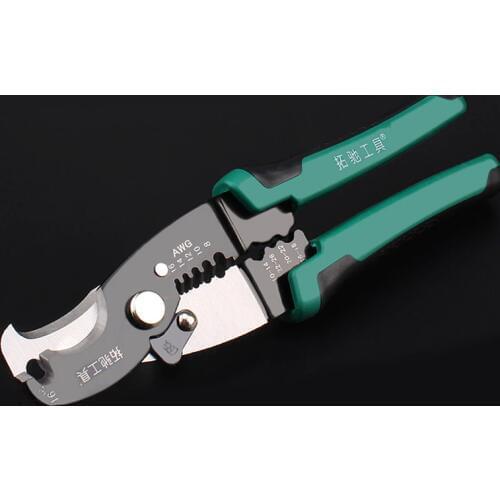 210mm Crimping Pliers Multi-functional Stripping Plier Crimper Wire Cutter Decrustation Pliers Crimping Tools