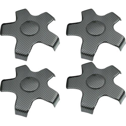 4Pcs Car Carbon Fiber Wheel Center Hub Cap Cover Protection Rim Cap for Tesla Model 3