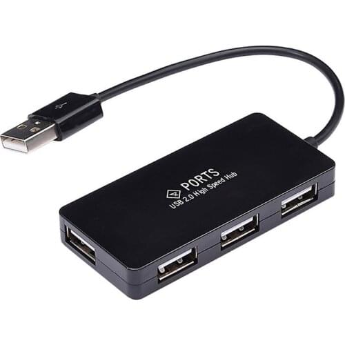 4 in1 USB Hub USB 2.0 4 Port Hub Splitter Adapter Converter Cable Wire Cord For Mac Laptop Notebook PC Desktop Accessories