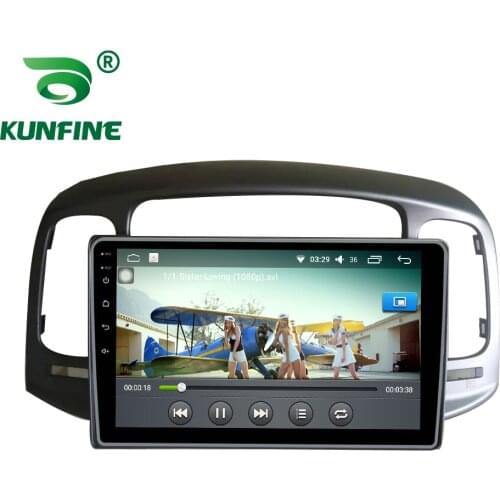 Car Radio For HYUNDAI Accent 2008-2011 silver Android 10.0 Octa Core Car DVD GPS Navigation Player Deckless Car Stereo Headunit