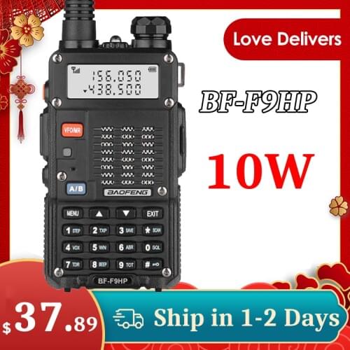 Baofeng BF-F9HP Walkie Talkie Long Range VHF UHF Dual Band Two Way CB Ham Radio Baofeng F9HP Portable USB Radio Transceiver
