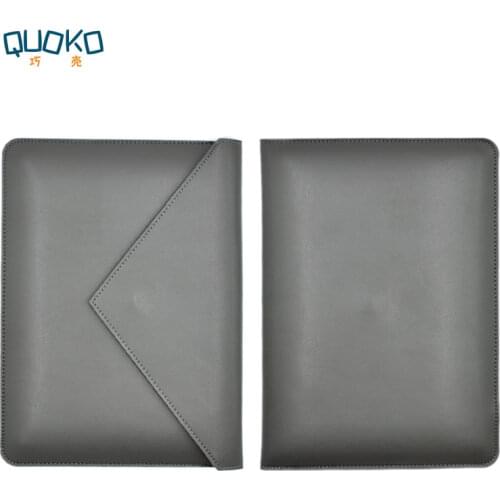 Laptop bag case Microfiber Leather Sleeve for iPad mini iPad 9.7 2018 iPad Pro 10.5/12.9 Dual Pocket Envelope style