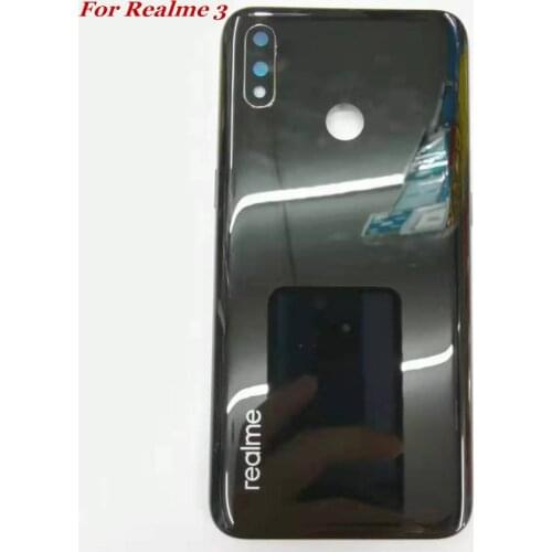 100% Original For Oppo Realme 3 Back Housing Back Cover With camera len Battery Case with logo For Realme 3 Replacement