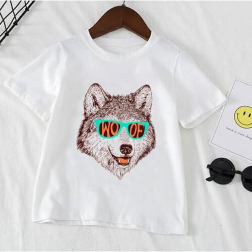 Kids Boys And Girls Print Design Tshirts Cats Dogs Kawaii Harajuku T-shirts Toddler Tees Clothes Children Cartoon T Shirt,YKP172