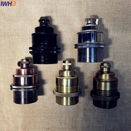 DIY Retro Vintage Lamp Holder E27 Base Socket Loft Industrial Pendant E27 Lamp Socket Holder Lampholder