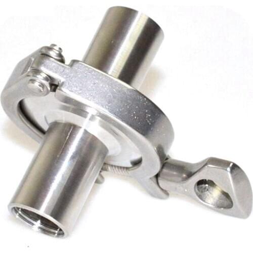 DN15 Sanitary Female Threaded Ferrule Pipe Fittings+Tri Clamp+PTFE SS304 ss316