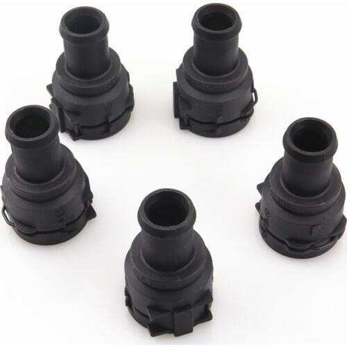 FHAWKEYEQ 5x Supercharger Cooling Heater Pipe Coolant Hose Connector For VW CC Golf Jetta Tiguan Rabbit Phaeton A3 TT 3B0122291B