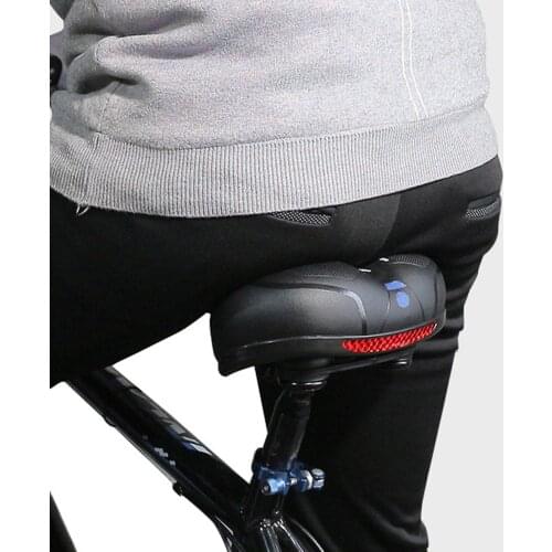 MTB Bicycle Saddle Seat Mountain Bike Gel Seat Shock Absorber Wide Comfortable Accessories Big Butt Bicycle Cycle Saddle #T2G