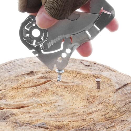 Multi-function Folding Knife Survival Combination Tool Stainless Steel Wallet Card Knife Portable Outdoor Camping Pocket Tool