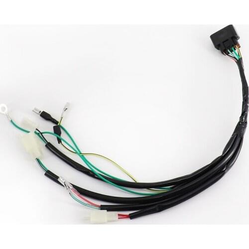 Motorcycle Waterproof Foot Start Socket Cord Assy Circuit Cable Complete for 110cc Electric Full Vehicle GO Kart ATV Harness