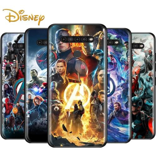 Marvel Avengers hero for LG G8 G8S G8X V30 V35 V40 V50 V60 ThinQ Q60 K40 K50 K51 K61 K71 K92 K62 Soft Black Phone Case
