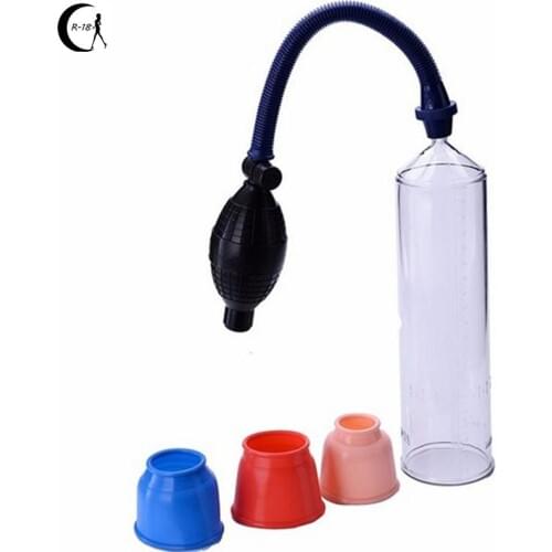 Enlarge Penis Pump Penis Enlargement Vacuum Pump Penis Trainer Cock Dick Pro Extender Male Massager Pump Sex Toys For Men Penis
