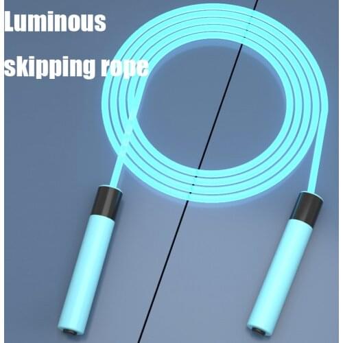 New Luminous Jump Skipping Rope 2.8m Adjustable Fitness Skipping Rope Glowing Outdoor Sport Portable Exercise Equipment