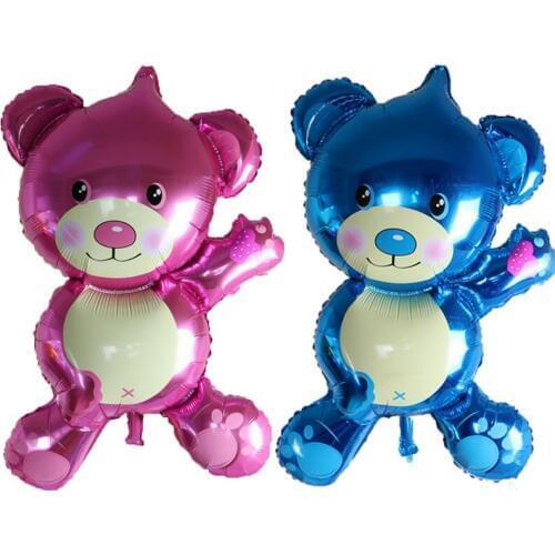 New large Bear Cartoon Aluminum foil Balloons wedding Happy birthday Party decorations balloon kids toys