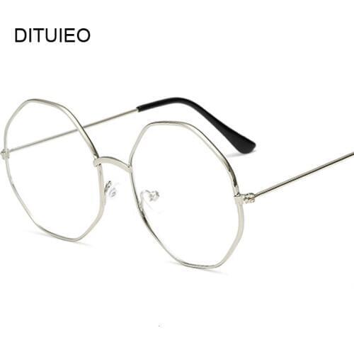 Eyeglasses Frame Women Transparent Round Glasses Clear Frame Spectacle Myopia Glasses Men Frame Nerd Optical Frames Black