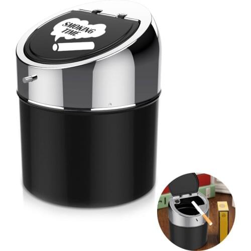 Creative New Cigar Smoking Accessories Stainless Steel Ashtray Ash Tray Cigarette Holder Home Office Outdoor Use Gifts For Dad