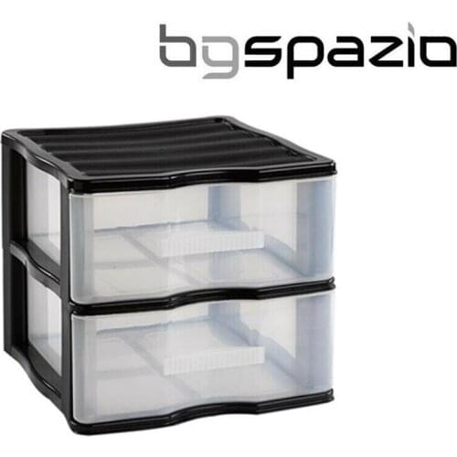 Cajonera oficina carro peluquería 2 cajones organizador de plástico