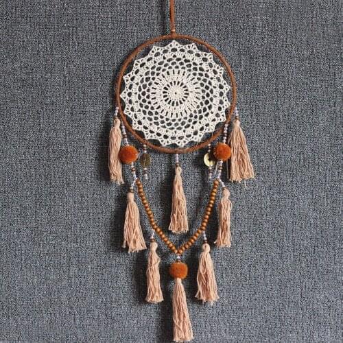 Best-selling Fine Light Vintage Nordic Style Home Decoration Pure Handmade Dream Catcher Home Hanging Boudoir Birthday Gift