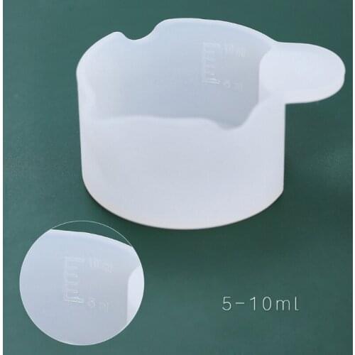 1 Set Silicone Measuring Cups Nonstick Stirrer Sticks Clear Glue Mixing Cups for DIY Resin Casting Jewelry Making Tools Kit
