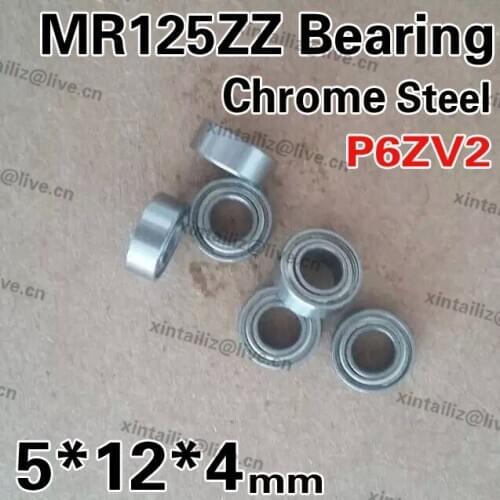 [CMMR125ZZ-P6]Free Shipping 10PCS ABEC-7 Gcr15 bearing steel MR125zz medical equipment ball bearing 5mm*12mm*4mm