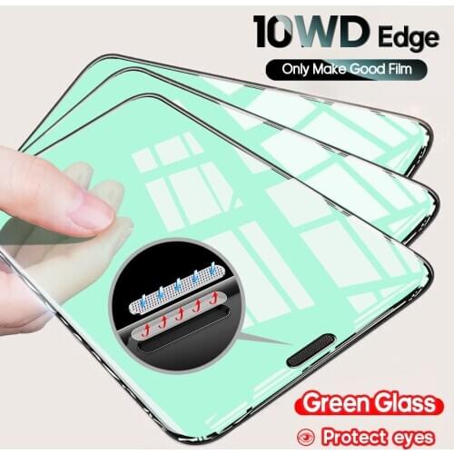 Tempered Glass For iPhone 12 Pro Max Protect Eyes i12 Mini Screen Protector For iPhone 11 X Xs XR Protective Green Film